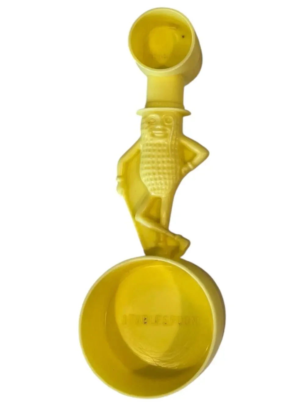 Planters Mr Peanut Yellow Measuring Scoop Spoon Tsp Tbsp Kitchenware 1950s